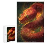 Fiery Serpent Artwork Puzzle 1000 Pièces Educa Jouet en Bois Cadeau Unique Décoration Intérieure Jeu Éducatif Challenge Toy Adultes Et Enfants À Partir De 14 Ans 1000 PCS