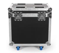 Fieryzeal Flightcase pour 2 pièces 7X40W Lyre LED Jeux de Lumière Fonction Zoom Effet Wash Éclairage scénique pour mariage Fête Théâtre DJ Disco Éclairage