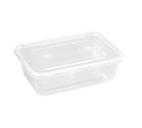Fiesta Boîte de 250 récipients en plastique pour micro-ondes avec couvercles 650 ml
