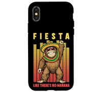 Fiesta comme s'il n'y Avait Pas de Manana Funny Cinco De Mayo Bigfoot DJ Coque pour iPhone X/XS