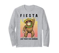 Fiesta comme s'il n'y Avait Pas de Manana Funny Cinco De Mayo Bigfoot DJ Manche Longue