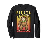 Fiesta comme s'il n'y Avait Pas de Manana Funny Cinco De Mayo Bigfoot DJ Manche Longue