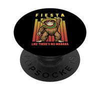 Fiesta comme s'il n'y Avait Pas de Manana Funny Cinco De Mayo Bigfoot DJ PopSockets PopGrip Adhésif