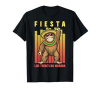 Fiesta comme s'il n'y Avait Pas de Manana Funny Cinco De Mayo Bigfoot DJ T-Shirt