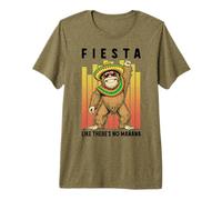 Fiesta comme s'il n'y Avait Pas de Manana Funny Cinco De Mayo Bigfoot DJ T-Shirt Haut de Gamme