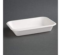 Fiesta Compostable Bagasse Tray - 24oz 8.5 x 5.5'' (Pack 50)