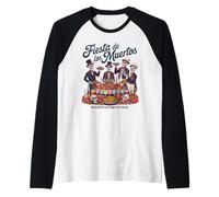 Fiesta de Los Muertos - Dia de Los Muertos Manche Raglan