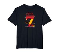 Fiesta de Siete Anos Espagnol 7ème Anniversaire Cadeau T-Shirt, Homme Grandes Tailles, Noir, 3X Tall