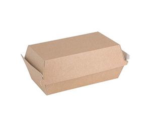 Fiesta Green 200 petites boîtes alimentaires compostables Kraft 85x172x92mm FB666