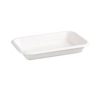 Fiesta Green Barquettes Alimentaires Compostables 340 ml/12 oz (Lot de 50), Blanc, Bagasse, Compatible Micro-ondes 120°C & Four 230°C jusqu'à 3 min, Compatible Congélateur -5°C, FC528