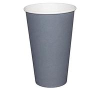 Fiesta Lot de 1 000 gobelets jetablesà paroi simple Charbon 340 ml