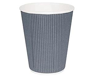 Fiesta Lot de 500 gobelets jetables en charbon de bois 237 ml