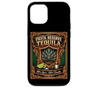 Fiesta Reserve 100% Agave 100% Trouble Étiquette Humoristique Tequila Coque pour iPhone 12/12 Pro