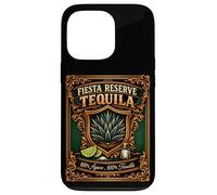 Fiesta Reserve 100% Agave 100% Trouble Étiquette Humoristique Tequila Coque pour iPhone 13 Pro