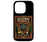 Fiesta Reserve 100% Agave 100% Trouble Étiquette Humoristique Tequila Coque pour iPhone 14 Pro