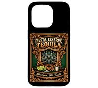 Fiesta Reserve 100% Agave 100% Trouble Étiquette Humoristique Tequila Coque pour iPhone 15 Pro