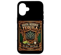 Fiesta Reserve 100% Agave 100% Trouble Étiquette Humoristique Tequila Coque pour iPhone 16