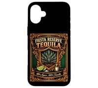 Fiesta Reserve 100% Agave 100% Trouble Étiquette Humoristique Tequila Coque pour iPhone 16 Plus