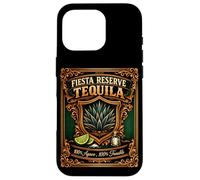 Fiesta Reserve 100% Agave 100% Trouble Étiquette Humoristique Tequila Coque pour iPhone 16 Pro