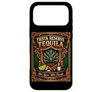 Fiesta Reserve 100% Agave 100% Trouble Étiquette Humoristique Tequila Coque pour iPhone 17 Pro Max