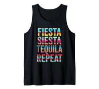 Fiesta Siesta Tequila Repeat Sérape Mexicain Débardeur