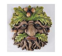 Fiesta Studios Plaque murale en forme de tête d’arbre tréant, décoration « homme feuillu » pour jardin, cadeau idéal 16 cm