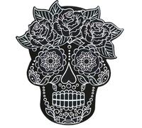 FIESTAS GUIRCA | 6 Silhouettes Mexicaines à Colorier (12 cm) - Décoration de Trick or Treat et Fêtes à Thème - Idéal pour Célébrations d'Halloween et de la Toussaint - Noir