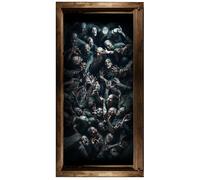 FIESTAS GUIRCA | Adhésif de Sol Zombies (30x90 cm) - Décoration de Mur, Porte et Fenêtre pour Halloween et Fêtes d'Horreur - Idéal pour Ambiances de Zombies et Célébrations Effrayantes - Multicolore