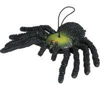 FIESTAS GUIRCA | Araignée en Caoutchouc (14 cm) - Décoration d'Halloween pour Fêtes Costumées, Animaux et Insectes - Idéal pour Célébrations Terrifiantes et Ambiances de Peur - Noir