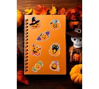 FIESTAS GUIRCA | Autocollants Assortis Halloween Holographiques - Décoration de Fête pour Halloween et Célébrations à Thème - Idéal pour Fêtes de Terreur et Événements Amusants - Multicolore