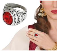 FIESTAS GUIRCA - Bague CHEVALIÈRE Fantaisie Rubis Rouge Adulte