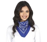 FIESTAS GUIRCA | Bandana Cowboy Bleu pour Adulte Unisexe - Accessoire Textile Polyvalent pour Fêtes Costumées, Carnaval et Célébrations - Idéal pour Compléter Costumes de Pirate, Cowboy ou Bandit
