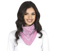 FIESTAS GUIRCA | Bandana Cowboy Rose pour Adulte Unisexe - Accessoire Textile Polyvalent pour Fêtes Costumées, Carnaval et Célébrations - Idéal pour Compléter Costumes de Pirate, Cowboy ou Bandit