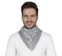 FIESTAS GUIRCA | Bandana Grise pour Adulte Unisexe - Accessoire Textile Polyvalent pour Fêtes Costumées, Carnaval et Célébrations - Idéal pour Compléter Costumes de Pirate, Cowboy ou Bandit - Gris