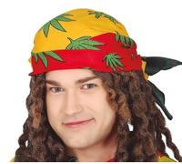Fiestas Guirca – Bandana Jamaica multicolore – Adulte unisexe pour fêtes et carnaval