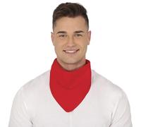 FIESTAS GUIRCA | Bandana Rouge pour Adulte Unisexe - Accessoire Textile Polyvalent pour Fêtes Costumées, Carnaval et Célébrations - Idéal pour Compléter Costumes de Pirate, Cowboy ou Bandit - Rouge