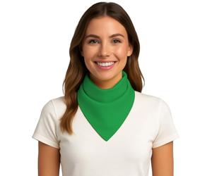 FIESTAS GUIRCA | Bandana Verte pour Adulte Unisexe - Accessoire Textile Polyvalent pour Fêtes Costumées et Carnaval - Idéal pour Compléter Costumes de Pirate, Cowboy ou Bandit - Vert