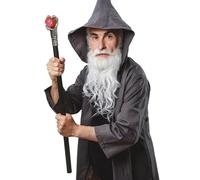 FIESTAS GUIRCA | Bâton à Griffes Détachable (78 cm) - Arme Blanche de Jouet pour Costumes Médiévaux et Fêtes de Fantaisie - Accessoire Idéal pour Halloween - Tous les Utilisateurs - Noir Argent