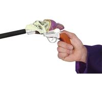 FIESTAS GUIRCA - BÂTON Canne Pistolet BOUFFON Joker 90CM Noir