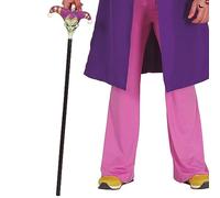 FIESTAS GUIRCA - BÂTON Canne Pistolet BOUFFON Joker 90CM Noir