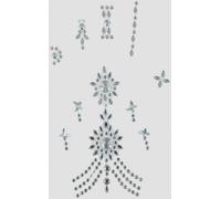 FIESTAS GUIRCA | Bijoux de Main Scintillants (11x18 cm) - Accessoire de Costume pour Princesses du Désert et Fêtes à Thème - Idéal pour Femme Adulte - Argent