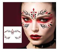Fiestas GUIRCA | Bijoux Visage Gothique - Maquillage Fantaisie pour Fêtes et Célébrations - Accessoire Idéal pour Déguisement Femme Adulte - Multicolore