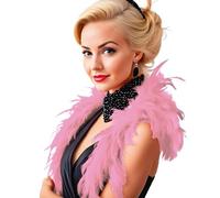 FIESTAS GUIRCA BOA de Plume Rose économique 180 cm