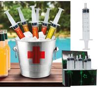 FIESTAS GUIRCA Boîte de 6 seringues (9 cm) - Accessoire de déguisement pour tous les utilisateurs - Transparent