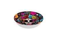 FIESTAS GUIRCA | Bol Catrina Réutilisable (32 cm) - Décoration de Table pour Fêtes d'Halloween Terrifiantes - Idéal pour Festivités Mexicaines - Multicolore