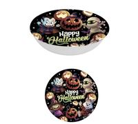 FIESTAS GUIRCA Bol de monstres réutilisable (32 cm) - Décoration de table pour fêtes d'Halloween terrifiantes - Idéal pour les fêtes de monstres - Noir