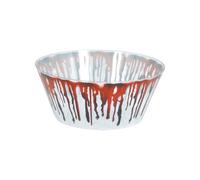 Fiestas Guirca – Bol sanglant réutilisable 25 cm – Décoration de table Halloween – Rouge