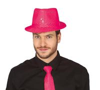 FIESTAS GUIRCA Bonnet de gangster avec paillettes (taille unique) - Accessoire de déguisement pour fêtes des années 20 et célébrations d'époque - Idéal pour adultes et unisexe