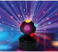 FIESTAS GUIRCA | Boule de Discothèque LED Noire (9x9x12 cm) - Décoration Party pour Fêtes et Célébrations - Idéal pour Événements de Danse, Anniversaires et Nouvel An - Effet Lumineux avec Piles
