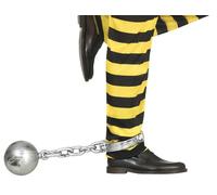 FIESTAS GUIRCA | Boulet de Prisonnier Marron (Taille Unique) - Accessoire de Déguisement pour Halloween et Fêtes de Voleurs - Idéal pour Tous Les Utilisateurs - Marron